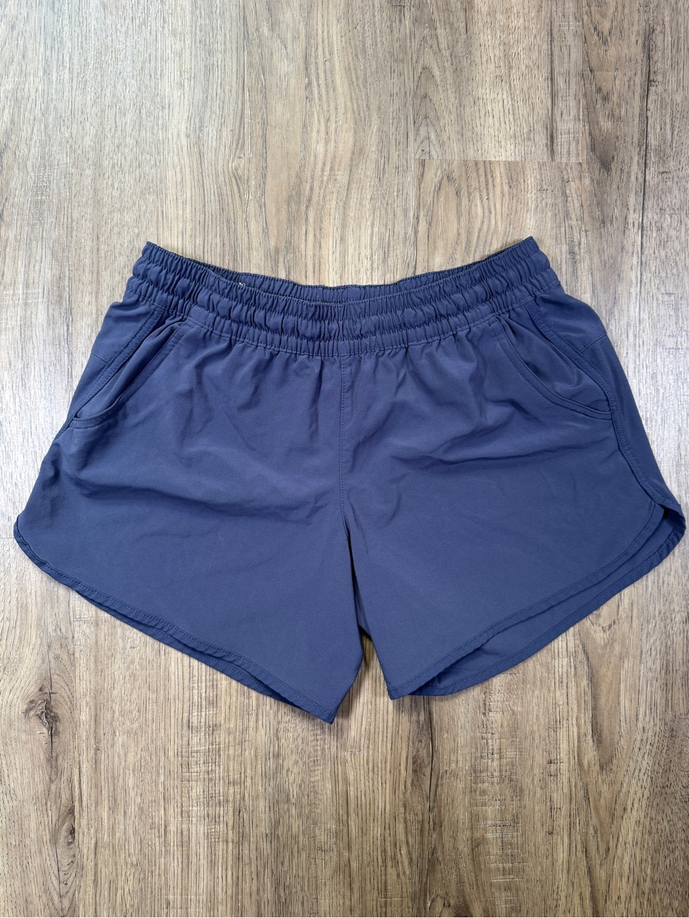 Columbia Sportswear Navy Athletic Shorts Elastic Waist Pockets Size M